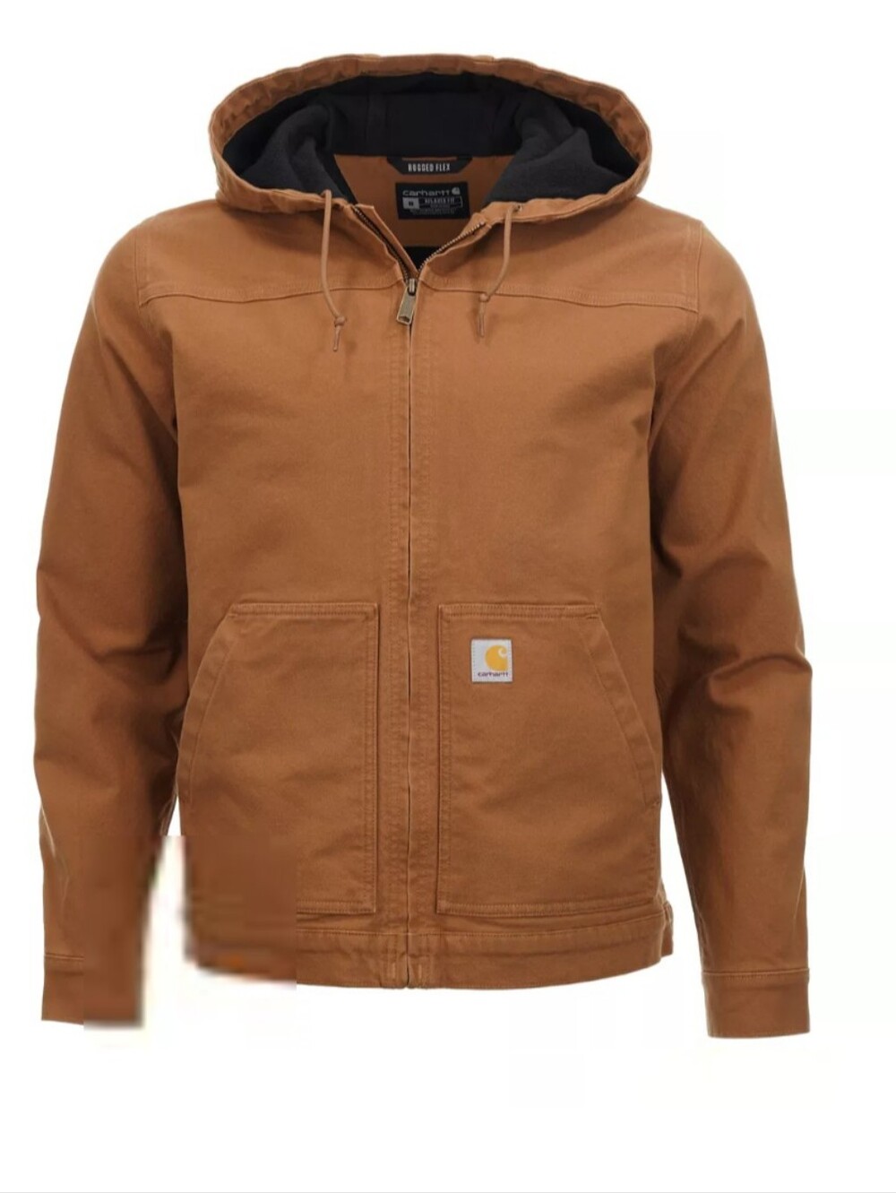 Carhartt Men's Rugged Flex Duck, Fleece Lined Jacket Size 2X In Carhartt Brown